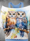 Women's Owl Two Piece Suit Top