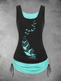 Women's Feathers And Birds  Art Design Tank Top