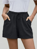 Women’s Linen Casual Summer Shorts Black / S