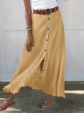 Women’s Colors Available Print Casual Half Body Skirt Yellow / S