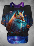 Women's Star Fox Art Design Two Piece Suit Top