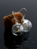 Women’s Dandelion Earrings A Pair Of 16Mm Ball Dandelion Silver Simple Ear Hooks / Onesize