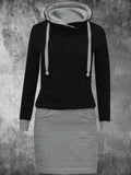 Women’s Casual Sweatshirt Dress Grey / S