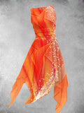 Women's Light Effect Art Maxi Dress