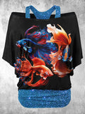 Women's Betta Art Design Two Piece Suit Top