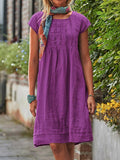 Women’s Summer Mid-Length Dress Purple / S