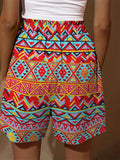 Summer Hippie Style Geometric Pattern Printed Women’s Casual Tiered Palazzo Pants