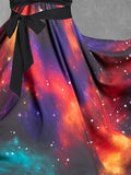 Women's Galaxy Art Two Piece Dress