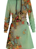 Women's Butterfly Art Design Maxi Dress