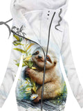 Women's Sloth Animal Casual Sweatshirt
