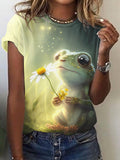 Cute Flower Frog T-shirt