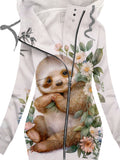 Women's Sloth Animal Casual Sweatshirt