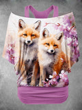 Women's Fox Flower Two Piece Suit Top