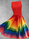 Women's Rainbow Artistic Dress