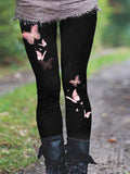 Women’s Butterfly Print Casual Leggings