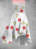 Women's Floral Art Print Art Dress