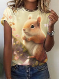 Cute Flower Squirrel T-shirt