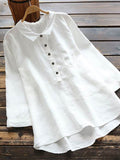 Women’s Plain Color Casual Top White / S