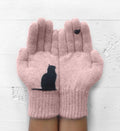 Winter Schöne Tiere Warme Handschuhe & Fausthandschuhe Pink / One-Size