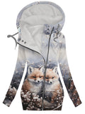 Women's Winter Christmas Fox Casual Sweatshirt