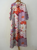 Women’s Retro Assorted Floral Print Pocket Cotton Dress