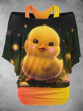 Women's Cute Duck Art Design Two Piece Suit Top