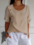 Women’s Casual Cotton Shirt Sand / S