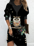 Women's Owl Maxi Dress