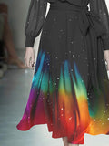 Women's Gradient Art Rainbow Fashion Dress