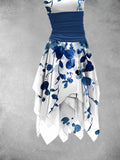 Women's Floral Art Print Art Dress