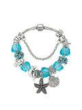 Vacation Style Fashion Turtle Dolphin Starfish Big Hole Beaded Bracelet