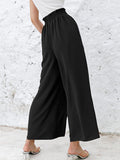 Women’s Solid Color Loose Elegant Casual Simple Pants