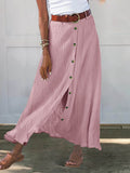 Women’s Colors Available Print Casual Half Body Skirt Pink / S