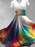 Women's Gradient Art Dress Maxi Dress