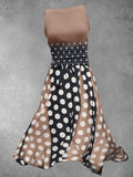 Women's Summer Polka Dot Art Design Maxi Dress