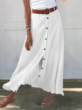 Women’s Colors Available Print Casual Half Body Skirt White / S