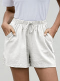 Women’s Linen Casual Summer Shorts White / S