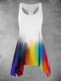 Women's Gradient Art Rainbow Two-Piece Sets