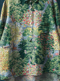 Women’s Vintage Lovely Woodland Animals Art Print Casual Cotton And Linen Shirt