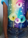 Women's Rainbow Dandelion T-shirt