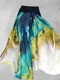 Women's Peacock Feather Art Print Two-Piece Sets