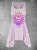 Women’s Mandala Art Print Casual Tank Top Colorful / S