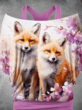 Women's Fox Flower Two Piece Suit Top