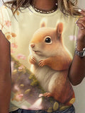 Cute Flower Squirrel T-shirt