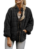 Women’s Solid Color Cotton Jacket With Pockets Black / S