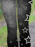 Shining Starry Casual Print Leggings