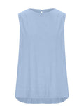 Women’s Solid Color Loose Elegant Casual Sleeveless Tank Top