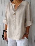 Women’s Casual Cotton Linen Shirt