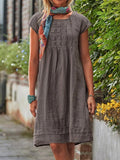 Women’s Summer Mid-Length Dress Brown / S