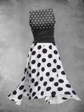 Women's Summer Polka Dot Art Design Maxi Dress